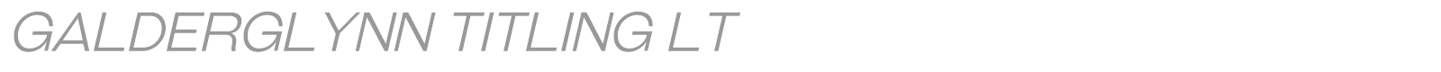 Galderglynn Esquire font preview